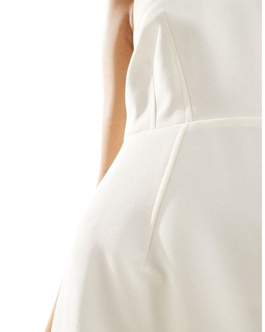 Closet White Sleeveless Midaxi Pencil Dress