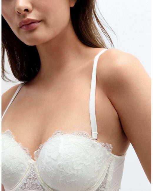 Intimissimi White From The Boudoir Anna Bandeau Bra