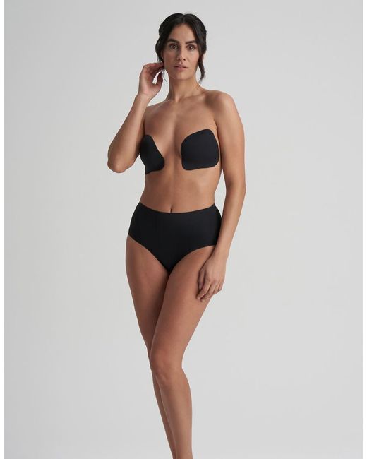 Bye Bra Black Push Up Reusable Stick On Cups