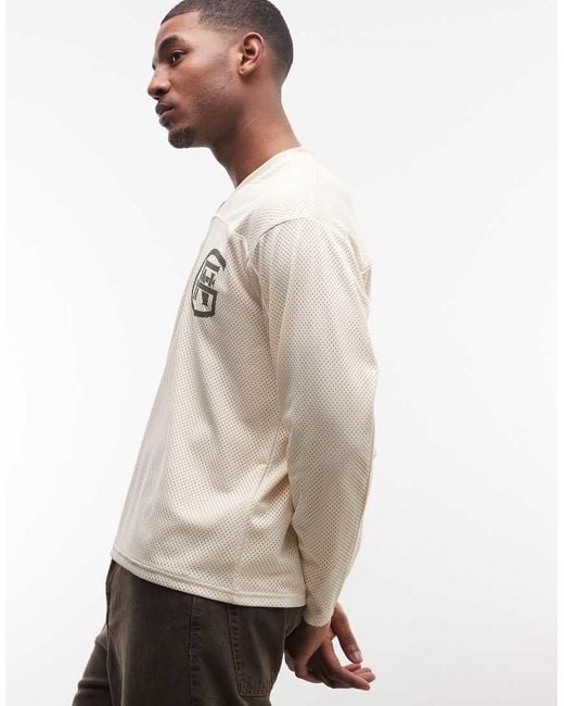 Good For Nothing Natural Oversized Long Sleeve Hockey Jersey for men