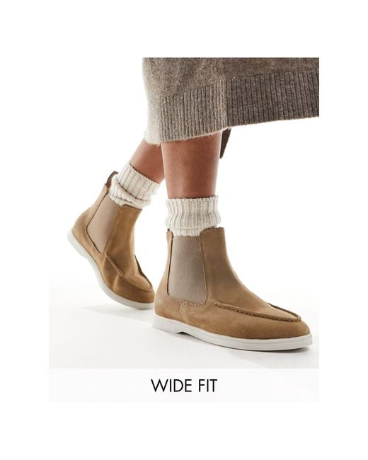 Simply Be Simply Be Extra Wide Fit Chelsea Boots in Natural Lyst UK