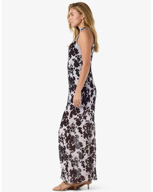 Noisy May White Sleeveless Mesh Maxi Dress