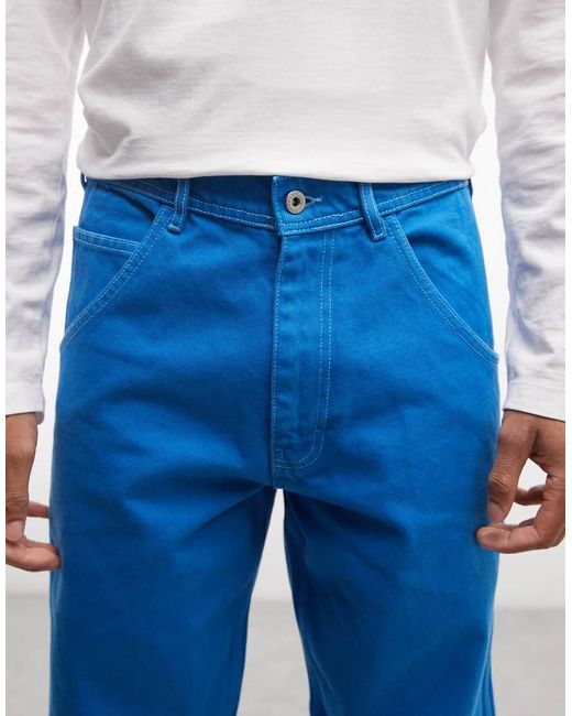 Stan Ray Blue Carpenter Straight Leg Jeans for men