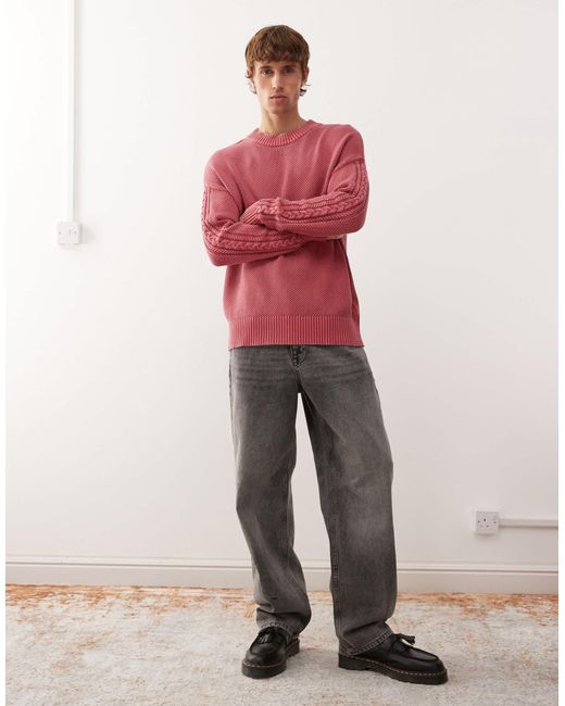 Collusion – strickpullover in Red für Herren