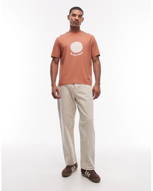 Paul Smith Orange Sun Graphic Casual Fit T-shirt for men
