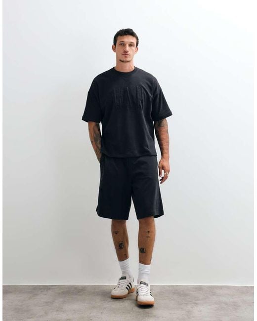 Gap Blue Chest Logo Baggy T-Shirt Co-Ord for men