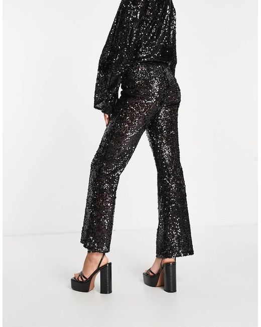 4th & Reckless Black Sequin Pants