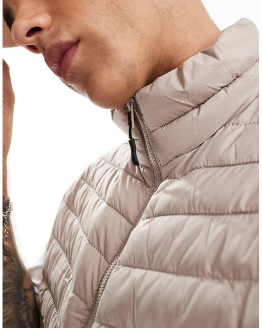 Jack & Jones Natural Packable Padded Gilet for men
