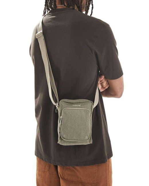Levi's Kleine Crossbody Tas Van Canvas in het Brown voor heren