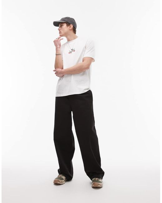 Topman Gray baggy Fit Chino Twill Pants for men