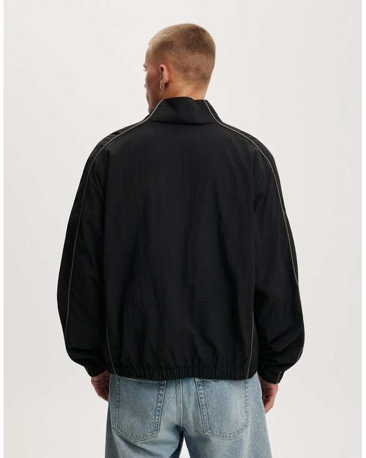 Cotton On Black Panelled Spray Jacket for men
