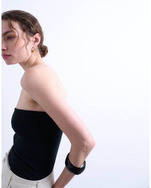 TOPSHOP White Longline Bandeau