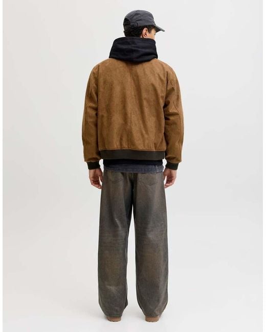 Jack & Jones Brown Bomber Jacket for men
