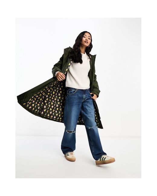 Regatta Green X Orla Kiely Longer Waterproof Jacket