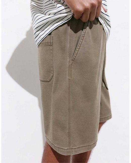 Pull&Bear Bermuda-shorts mit elastischem bund in White für Herren