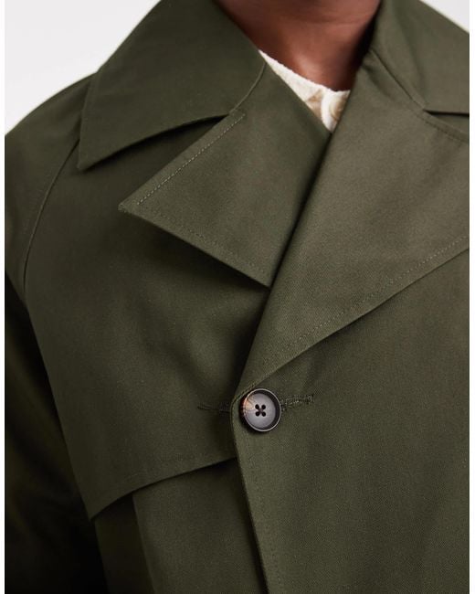 ASOS – oversize-trenchcoat in Green für Herren
