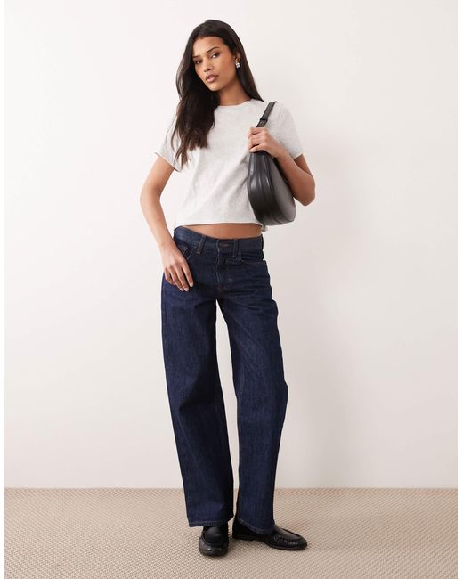 Abercrombie & Fitch Gray – leicht körpernah geschnittenes t-shirt