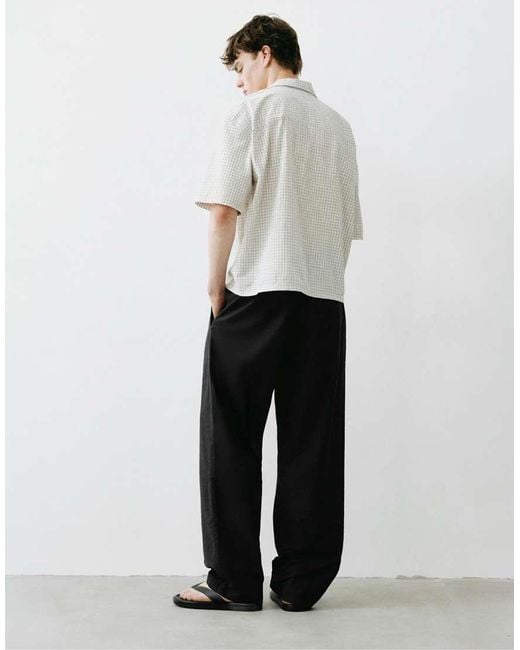 Pull&Bear White Rustic Joggers for men
