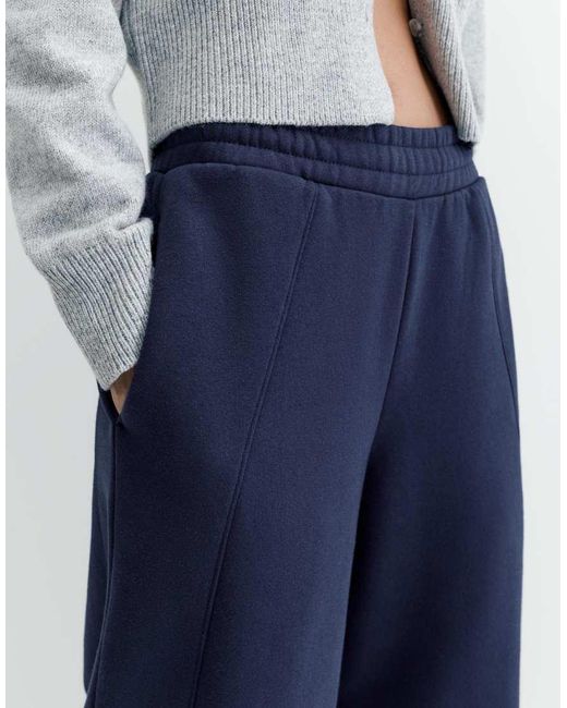 Pull&Bear Blue Barrel Fit Sweatpants