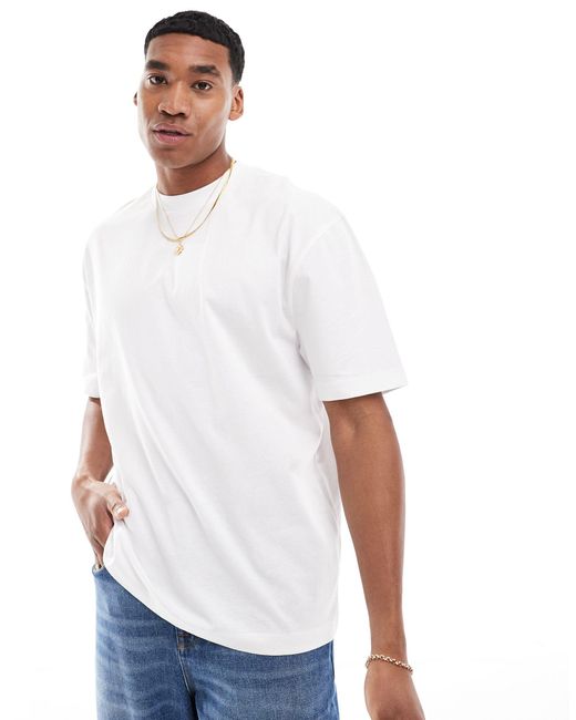 T-shirt oversize con stampa di ramen sul retro bianca di ASOS in White da Uomo