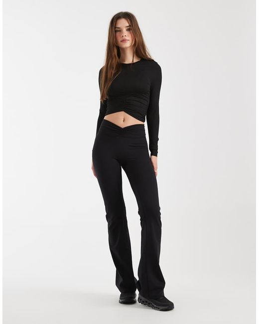 Cotton On White Ultra Luxe Invisible Scrunch Flare leggings