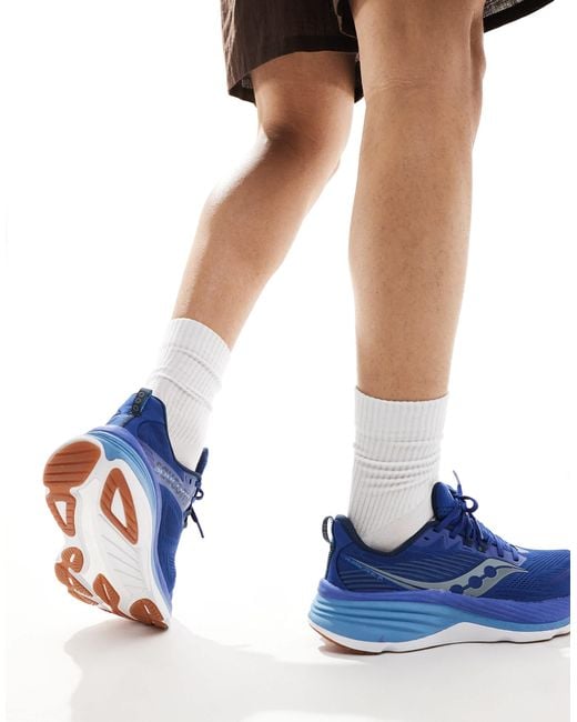 Saucony Blue Hurricane 24 Running Trainers for men