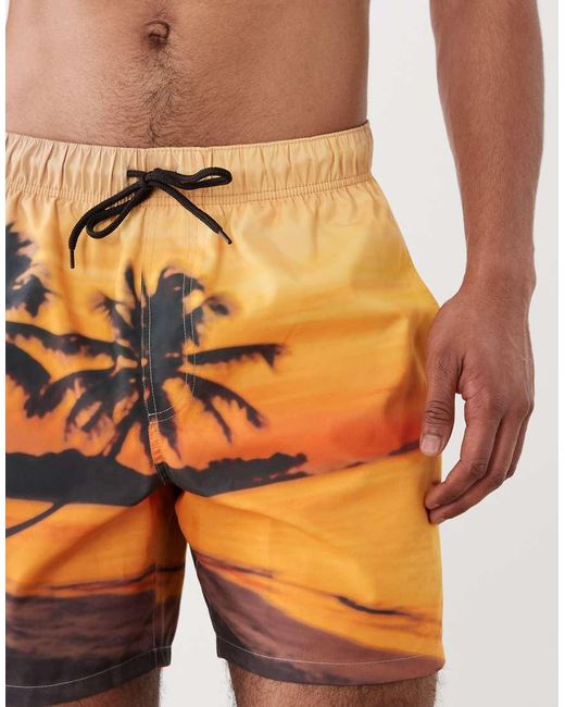 ASOS Orange Swim Shorts for men