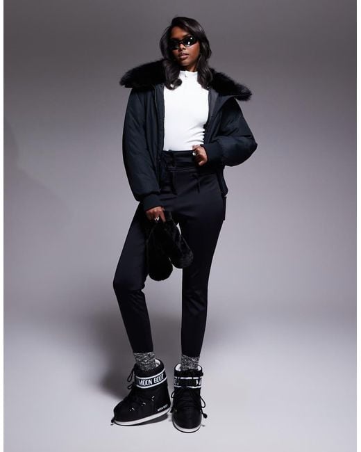 ASOS 4505 Ski & Snow Black Asos 4505 Ski Soft Shell Water Repellent Skinny Ski Pants