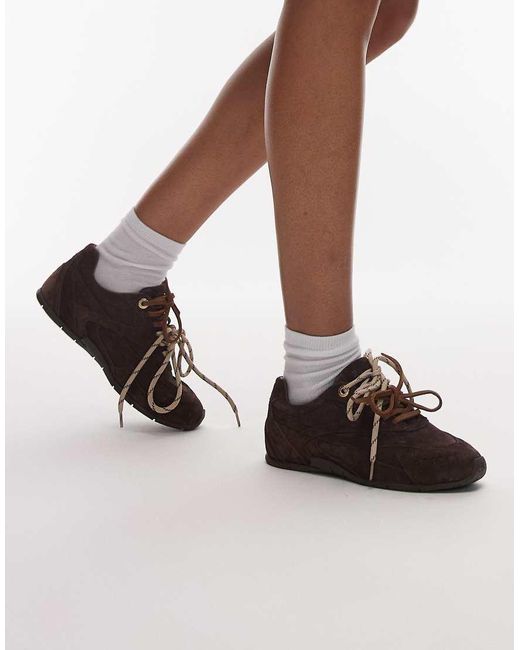 Bronx Brown Myr-aa Lace Up Sneakers