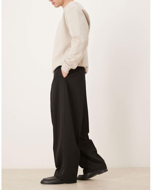 ASOS Black Smart Extreme Tapered Pants for men
