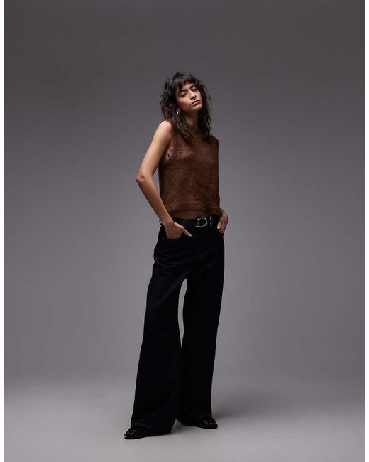 Top Senza Maniche di ASOS in Brown