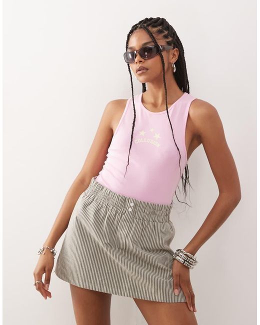 Collusion Multicolor Printed Vest Top
