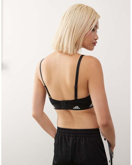 Adidas Black Active Comfort Cotton Bralette