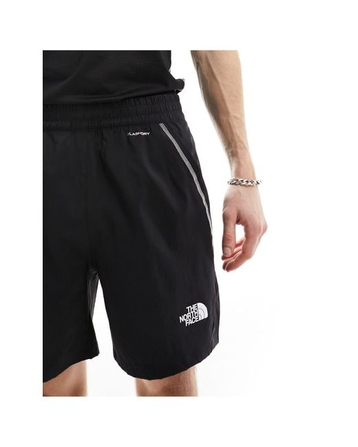 The North Face Black Training Hakuun Contrast Seam 5"" Woven Shorts for men