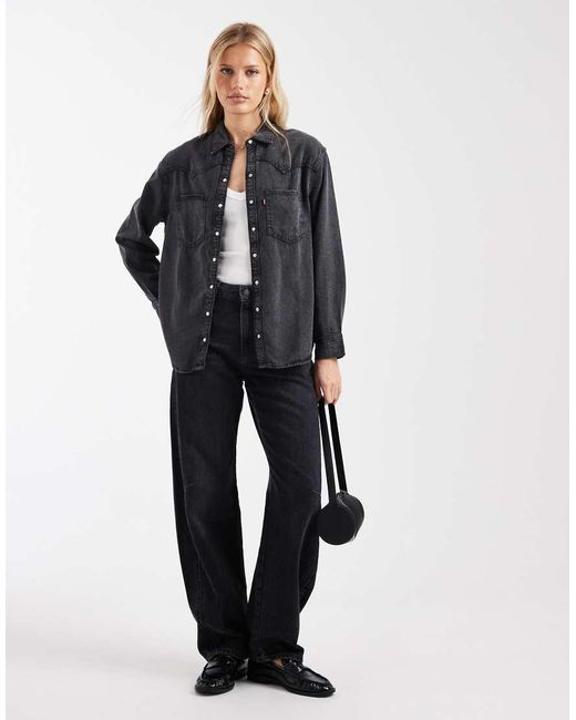 Levi's Blue Teodora Western Denim Shirt