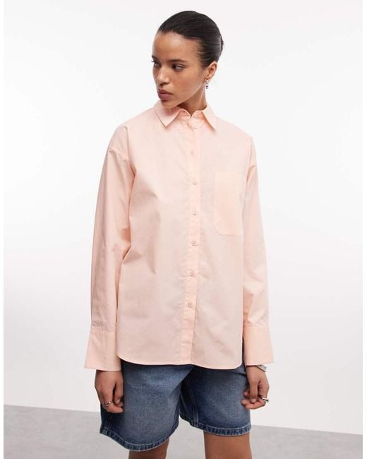 ASOS Orange Classic Cotton Shirt