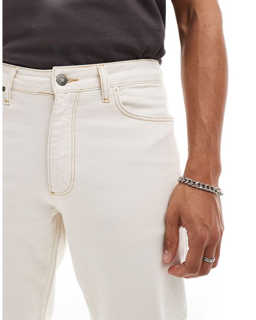 ASOS White Classic Rigid Carpenter Style Jeans for men