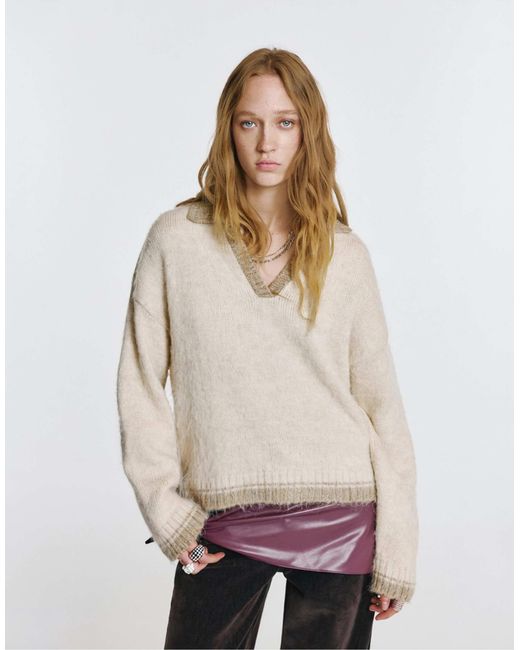 Pull&Bear White – pullover