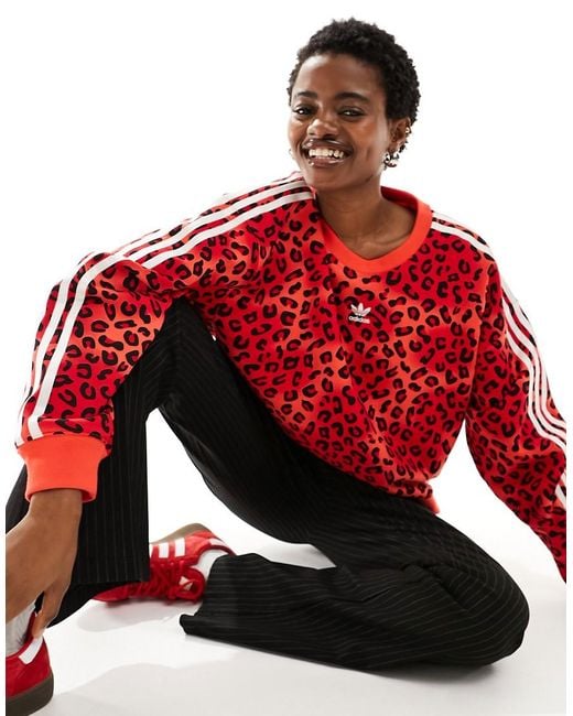 Adidas originals sudadera roja online