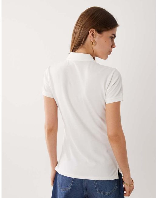 Polo Ralph Lauren White Slim Fit Short Sleeve Polo Shirt