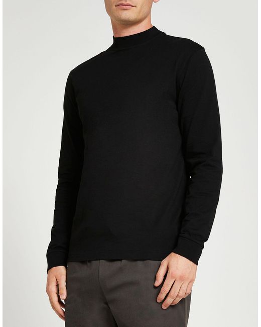 Slim Fit Turtleneck Long Sleeve T-shirt 
