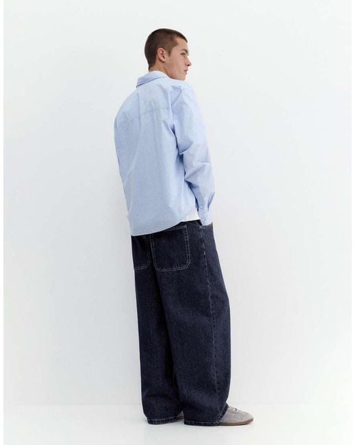Pull&Bear White Skater Jeans for men