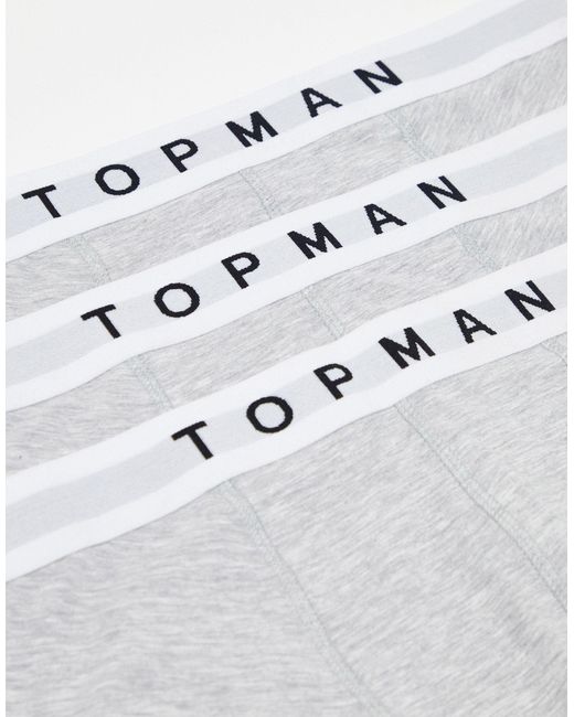 Topman White 3 Pack Trunks for men