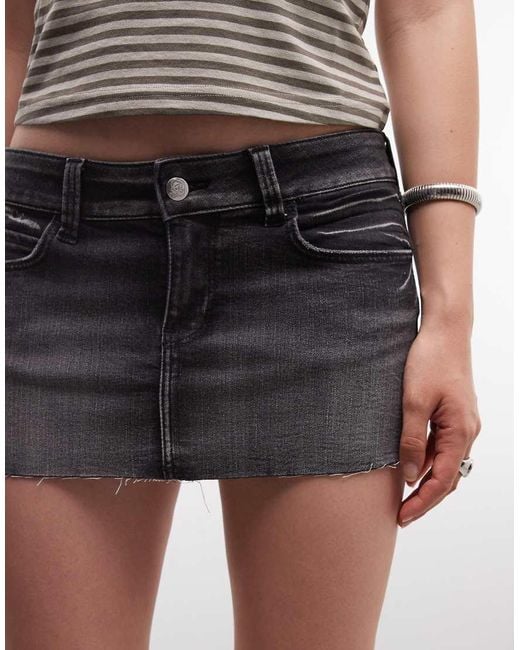Cheap Monday Black Booty Bei Super Stretch Mini Skirt