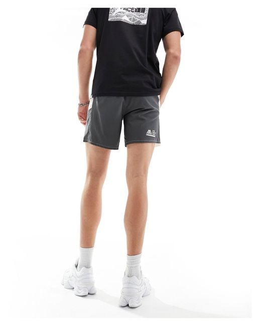 The North Face Black Training Woven Logo Shorts for men