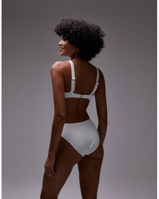 ARKET Brown Mix & Match Crinkle Bubble Bikini Bottom