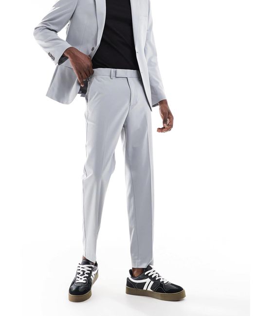 ASOS – schmal zulaufende anzughose in White für Herren