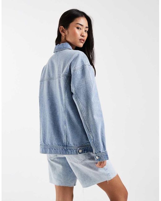 New Look Blue Oversized Denim Jacket