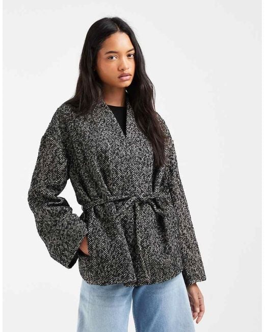 Aware Gray Belted Short Jacket