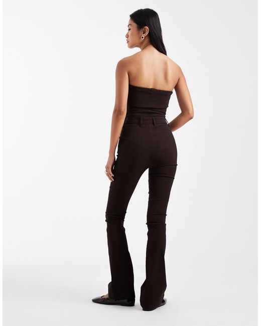 Pantalon ajusté d'ensemble Collusion en coloris Black